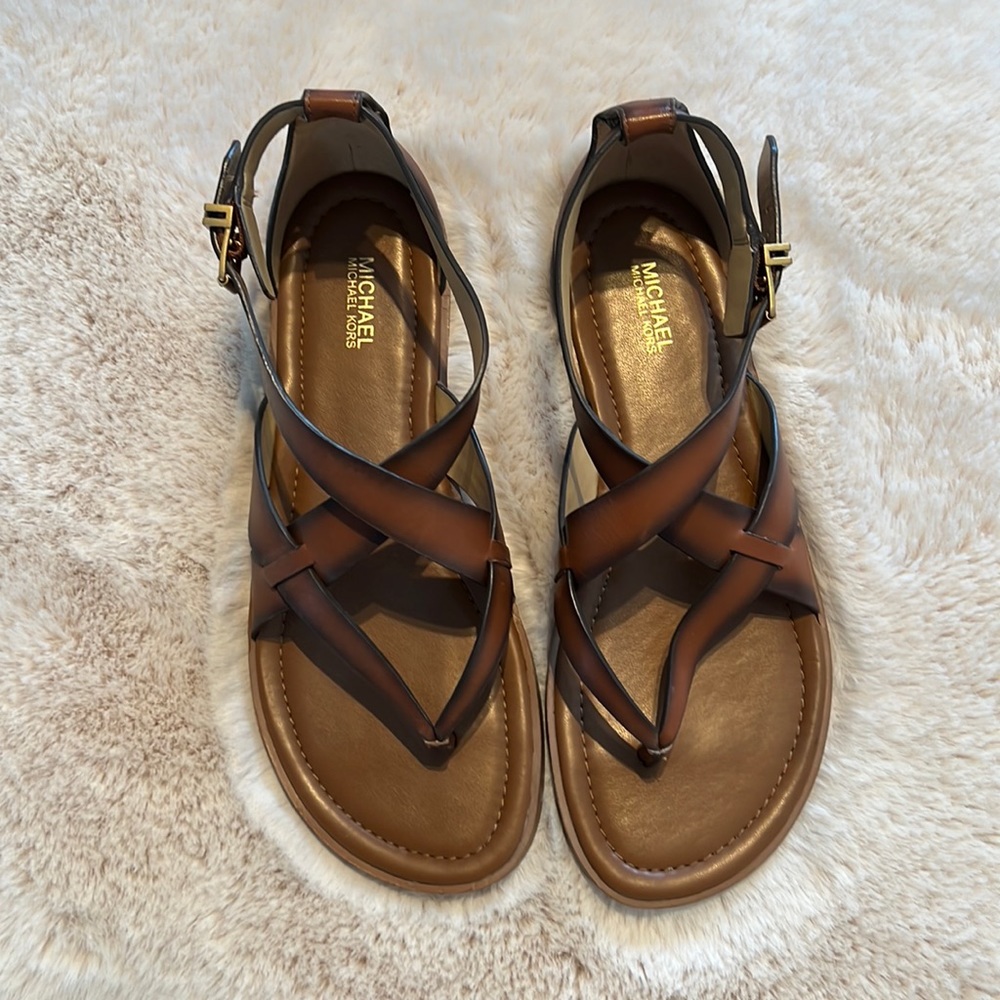 New Michael Kors brown sandals, size 8